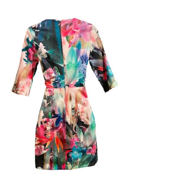 Talulah Lined Open Stomach Beauty Printed Bodycon Dress - Picture 5 of 7